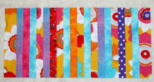 Strips sewn for Pencil Roll #2