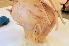 Luna Moth Vase by Serena Ben-Avraham