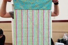 Pink & Blue Striped Pillowcase
