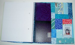 Journal Cover, Back Flap detail