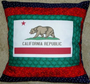 California Flag pillow