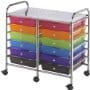 Rainbow Cart Double - 16 x 10.8 x 26.5 inches