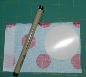 Trace Circle on Fabric for Center