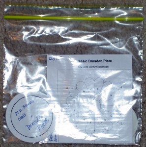 Store Templates in a Ziploc Bag