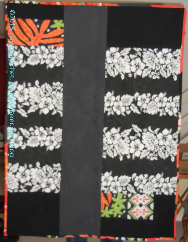 Hawaiian Quilt Back