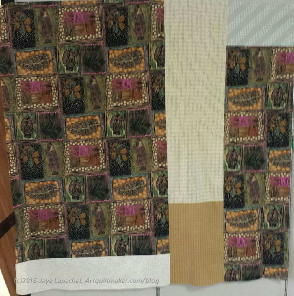 Circle donation quilt back