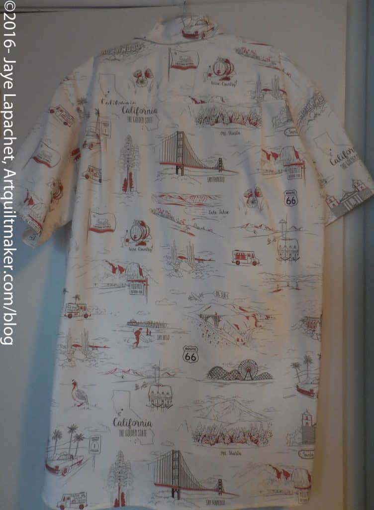 California Shirt back