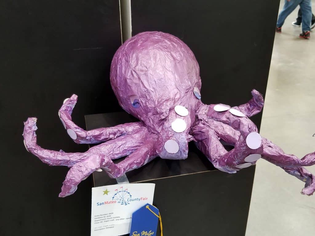 Paper mache octopus