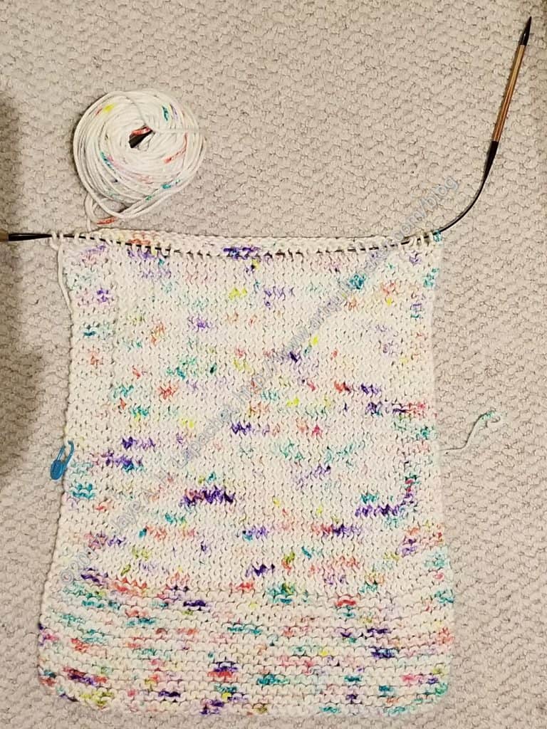 Cosmic Wonder Dust Scarf in process