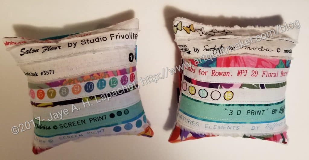 2 of 4 pincushions - back