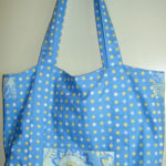 Blue dot tote