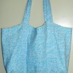 Turquoise dot Tote