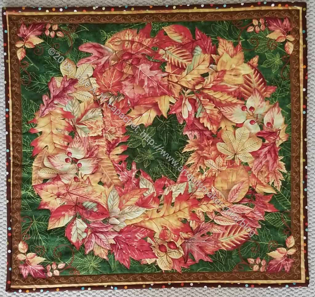 Finished: Thanksgiving tablemat