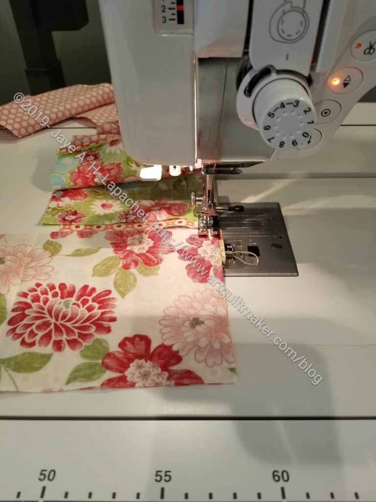 Sewing on Tim's machine