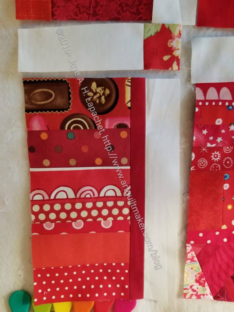 Sew top sashing to cornerstone
