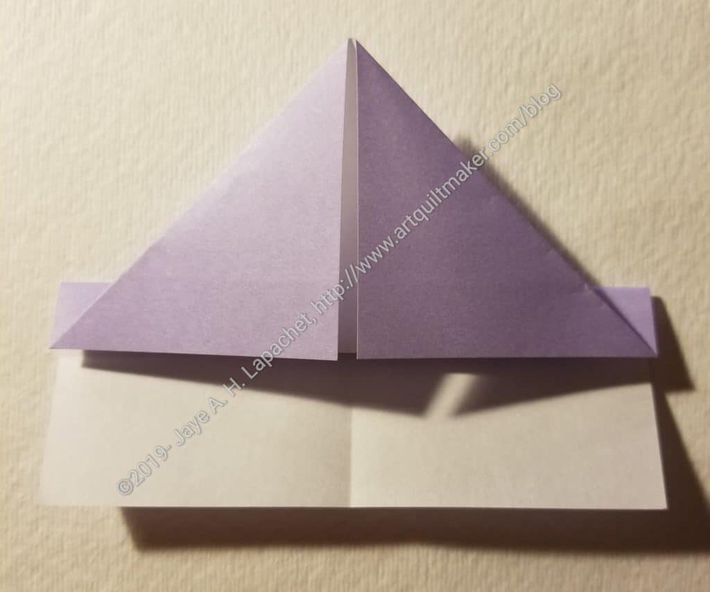 Fold the bottom rectangle up