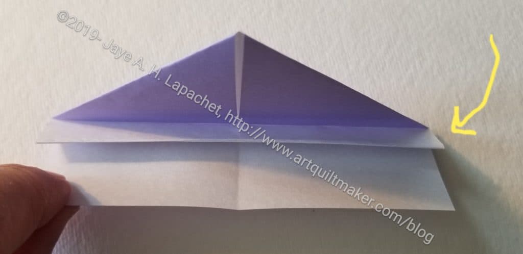 Fold rectangle in half