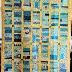 Blue Strip Donation Quilt finished