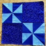 Carrie's Double Pinwheel - blue