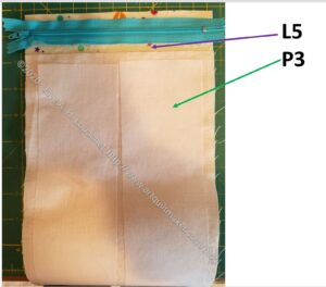 UCAB -layer fabrics to insert zipper