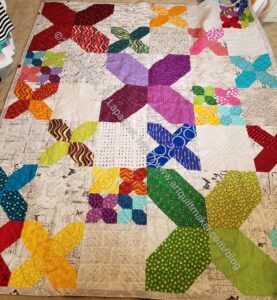 X Quilt, quilted not bound
