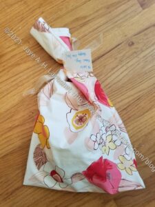 Pink Flower gift bag