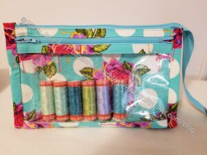 Dripping Roses Inside Outside Pouch with thread