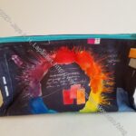 Color Wheel Boxy Clear Pouch - back