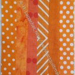 Orange Vertical Color Strip block #11
