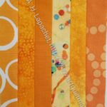 Orange Vertical Color Strip block #4