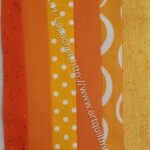 Orange Vertical Color Strip block #3
