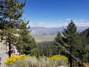 View from Tahoe Ridge to NV
