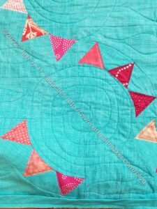 Pies & Points circular flags motif quilted