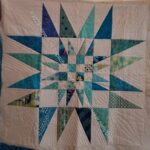 Double Spiky Star #1: quilted