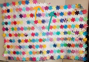 Half Hexie Star: top two rows