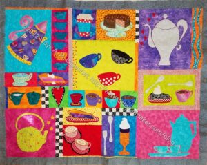 Tarts Come to Tea: quilting finished