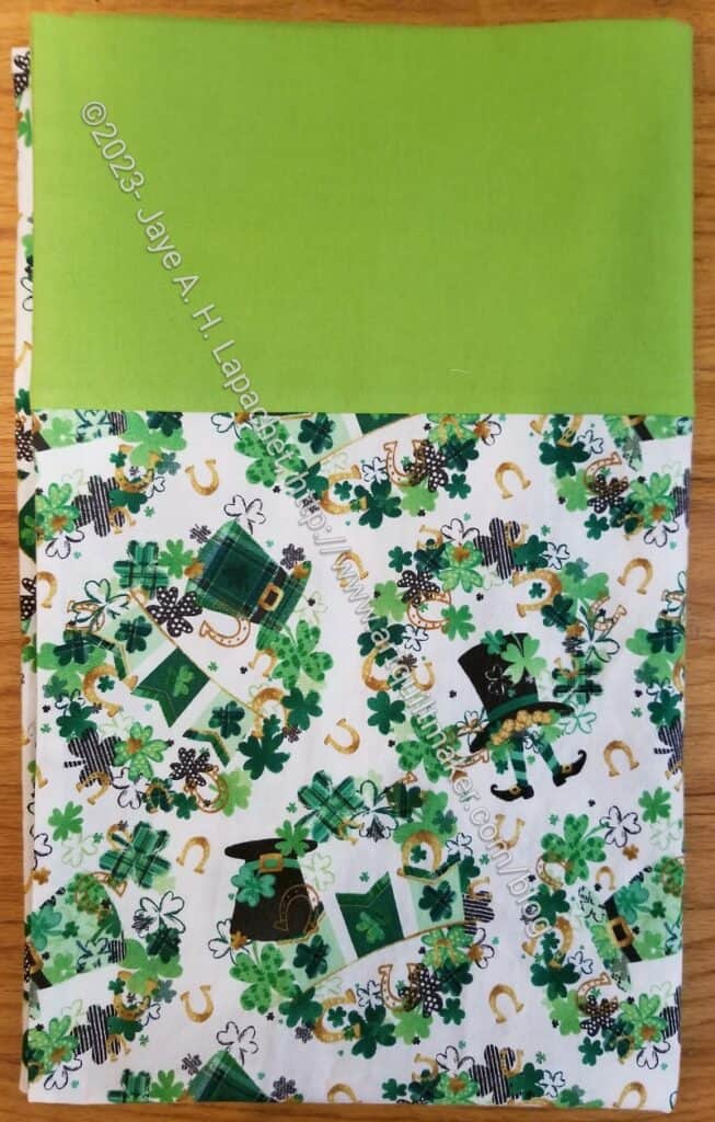 St. Patrick's Day pillowcase 2023