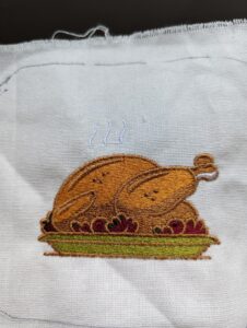 Turkey embroidery test