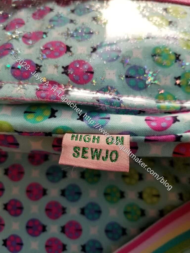 Amethyst Project Bag labelled