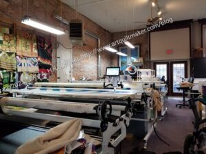 The Quilt Loft, longarms in action