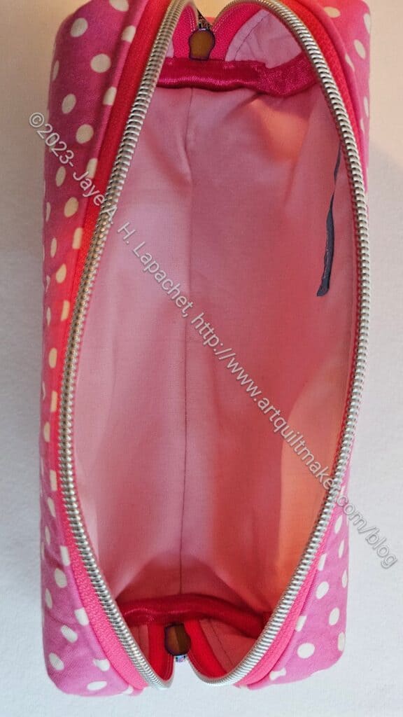 Pink dot Bluestem - inside view