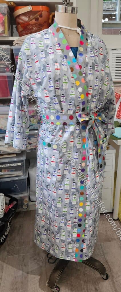 Paint tube bathrobe for Mom