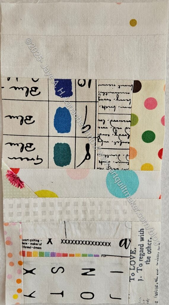 White strip donation block #57