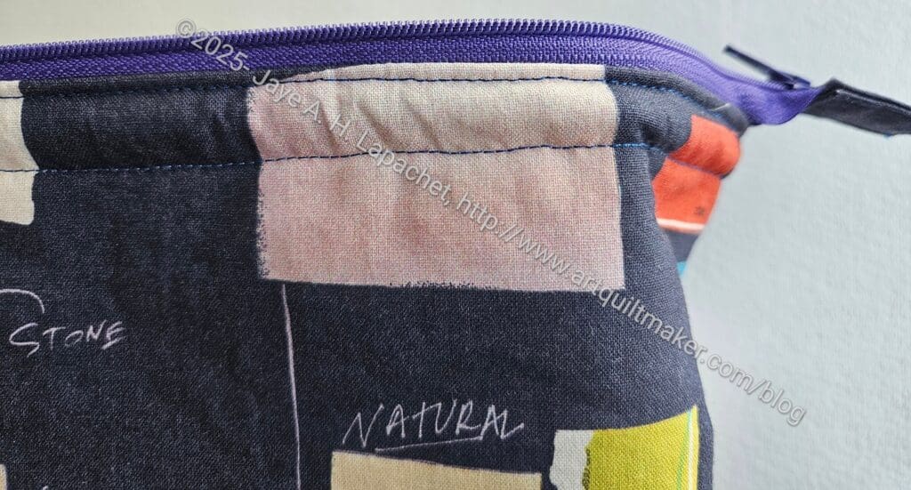 Retreat Bag for Carrie - side, frame detail