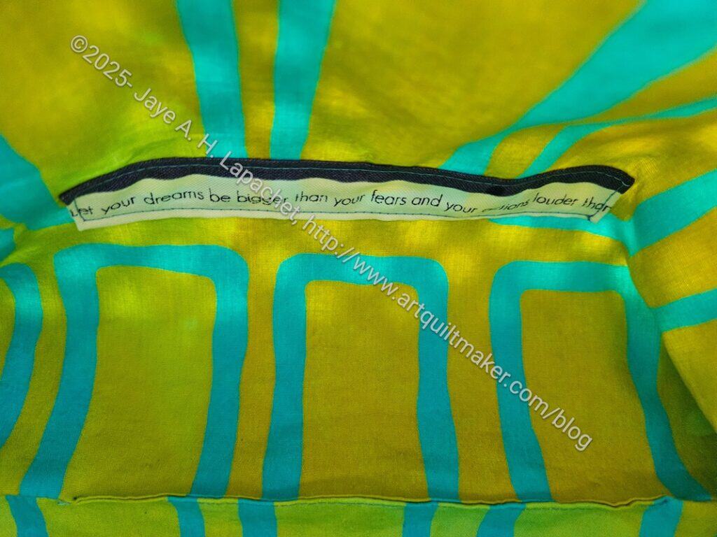 Tim's Retreat pouch - interior