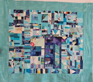 Blue Improv Donation top - finished