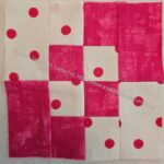 Pink Four Patch Fun block