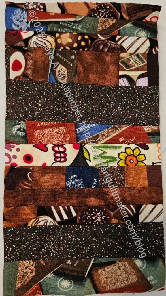 Brown strip donation block #23