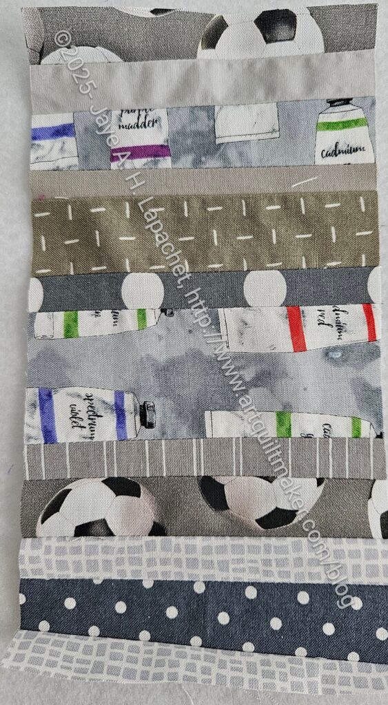 Grey color strip donation block #105