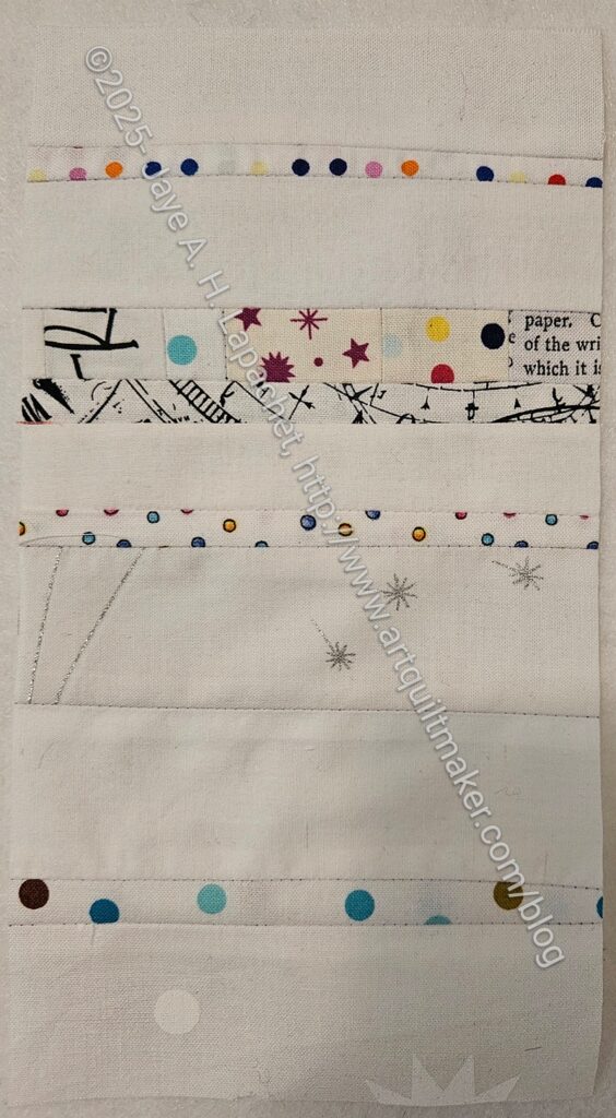 White strip donation block #69